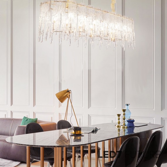 Ritz - Defrost Ice Rectangular Chandelier